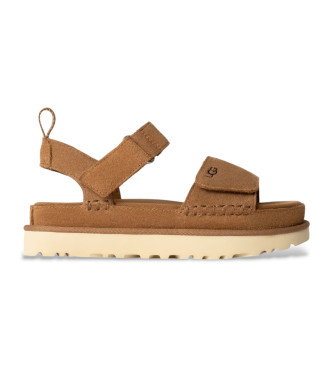 Sandalias Goldenstar de piel marrón