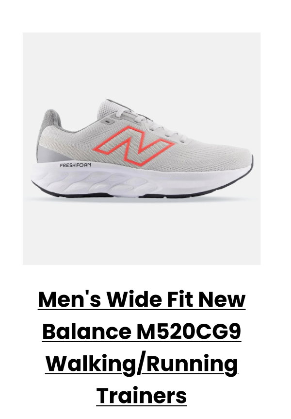 Men's Wide Fit New Balance M520CG9 Walking/Running Trainers - Fresh Foam