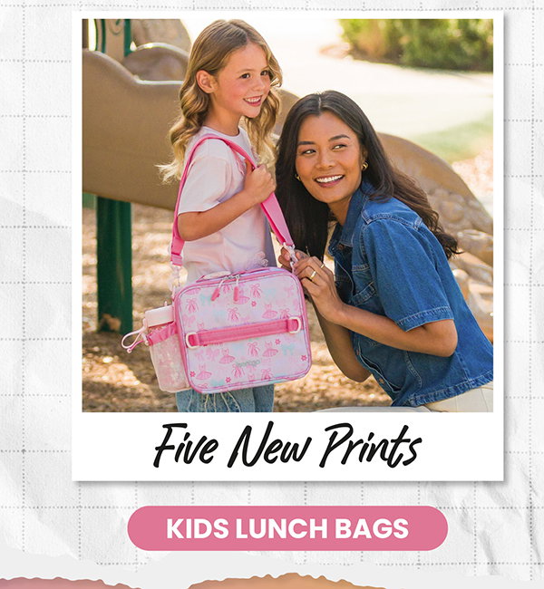 Five New Prints - Kids Lunch Bags