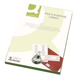 Q-Connect Multipurpose Labels 199.6x143.5mm 2 Per Sheet White (200 Pack) KF26056