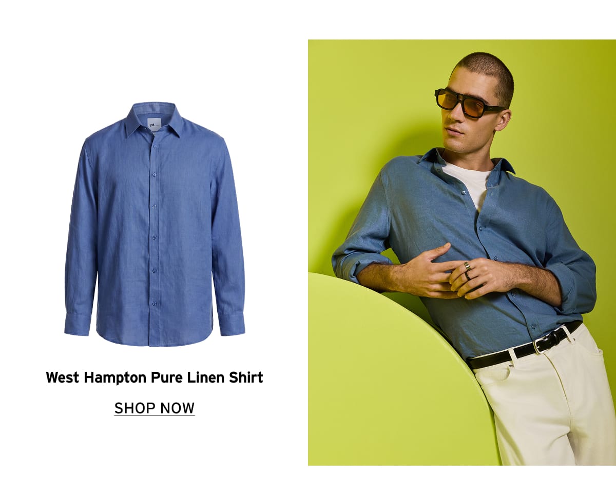 Shop our West Hampton Pure Linen Shirt