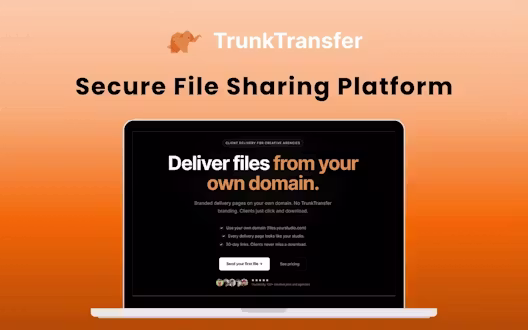 TrunkTransfer – Share Files Professionally From Your Domain