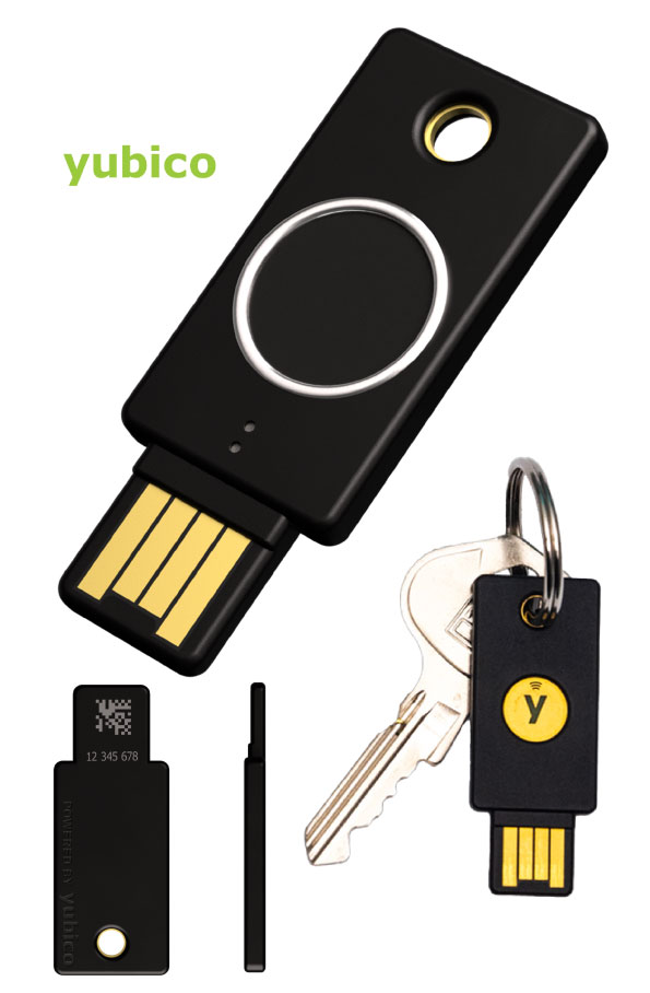 Images of Yubico YubiKey Bio USB-A Two-Factor Authentication Fingerprint Security Key - FIDO Edition