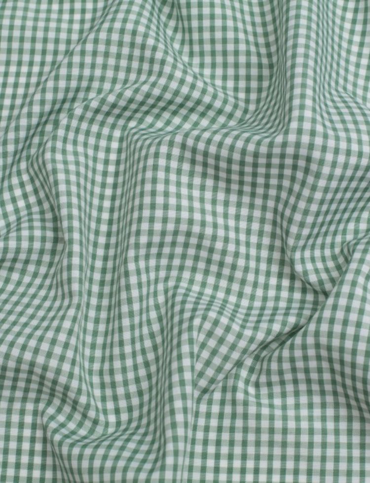 Minerva Core Range 1/8 inch Check Gingham Fabric Sage Green
