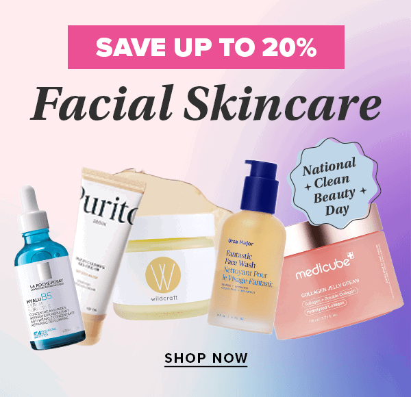 Save up to 20% on Facial Skincare