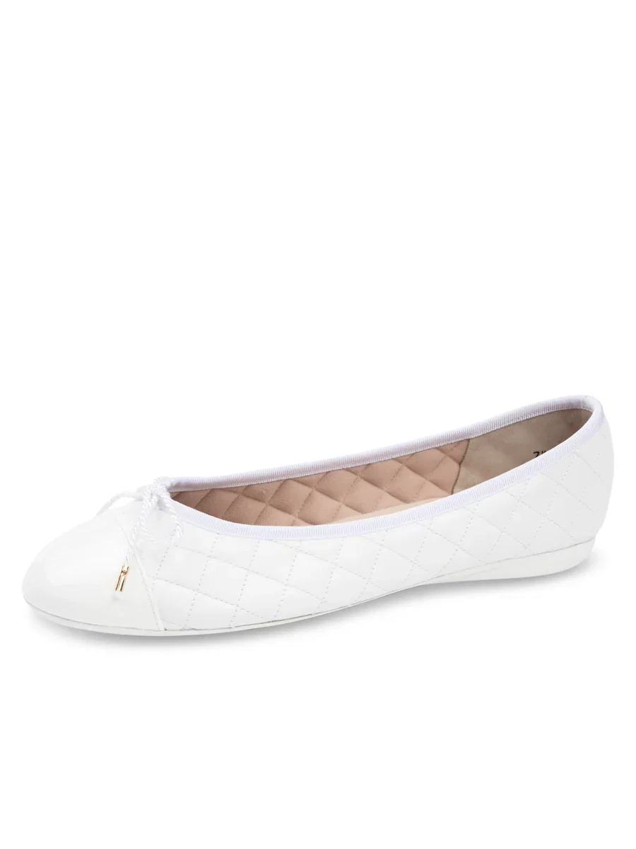 Image of Best Quilted Leather Ballet Flat