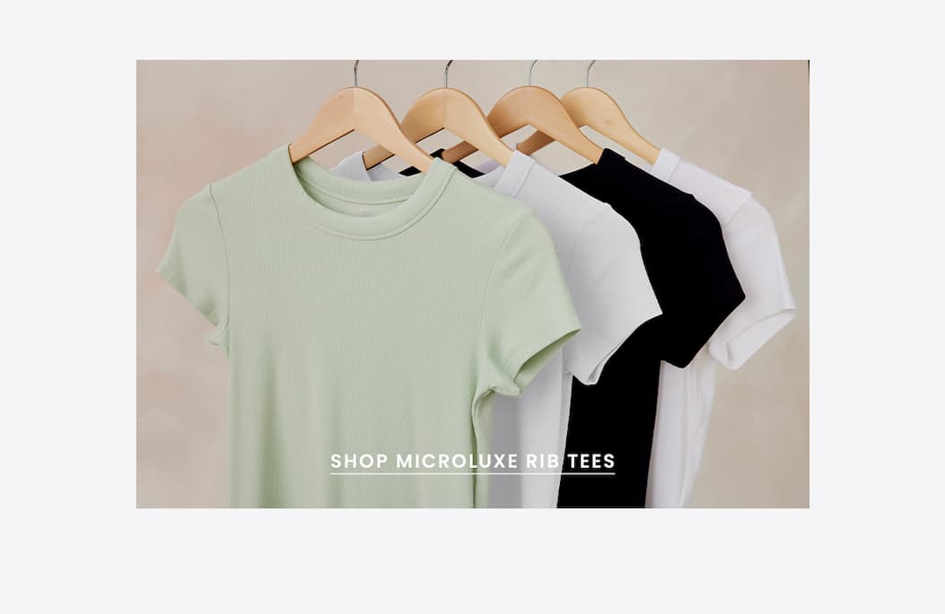 Microluxe Rib Short Sleeve