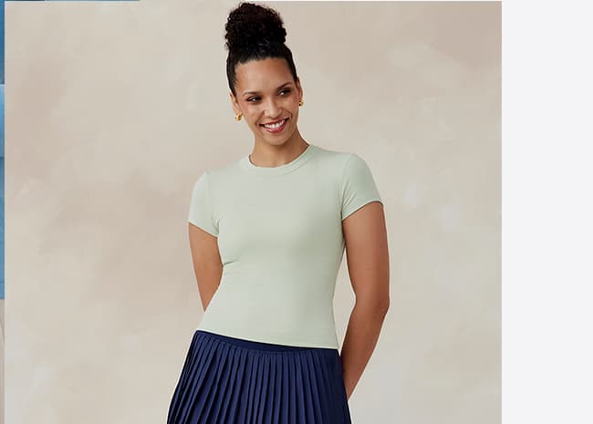 Microluxe Rib Short Sleeve