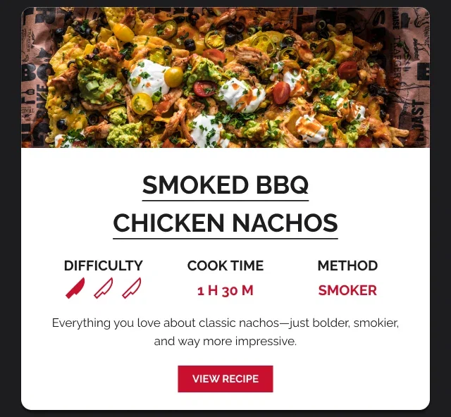 Smoked BBQ Chicken Nachos