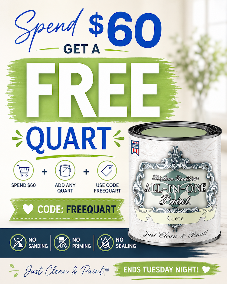 image of promo for a free quart of paint with $60 purchsae