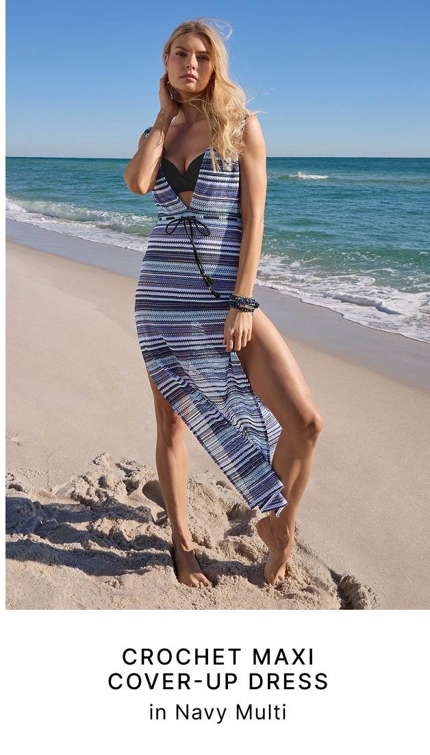 Crochet Maxi Cover-Up Dress