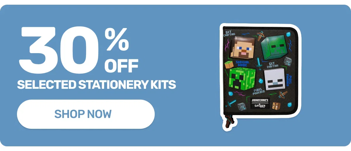 30% off selected stationery kits