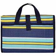 Bass Pro Shops Multi-Purpose Mat - Navy/Light Blue/Yellow Stripe