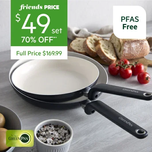 Greenpan Rio Advanced 2 Piece Induction Frypan Set