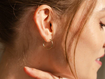 Live in hoop earrings