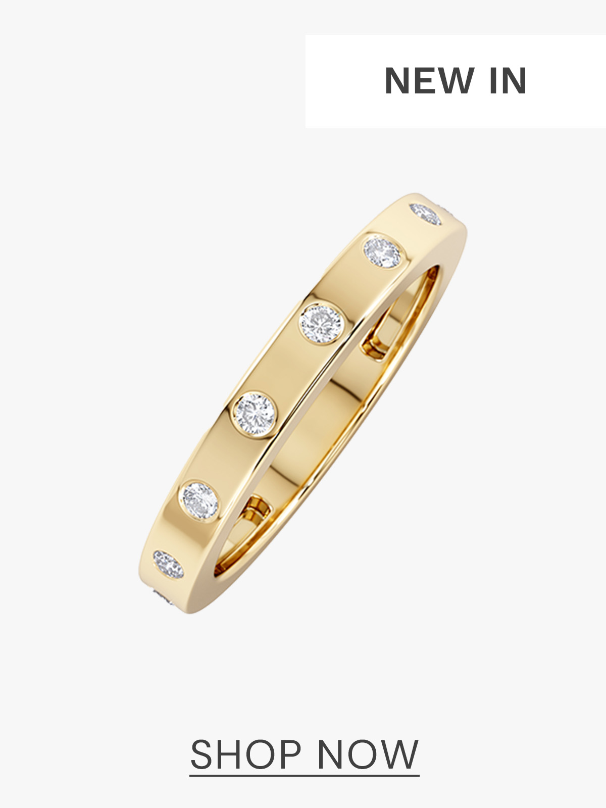Élan 0.90ct Lab Diamond Ring in 18K Gold Vermeil