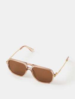Metal Arm Aviator Sunglasses