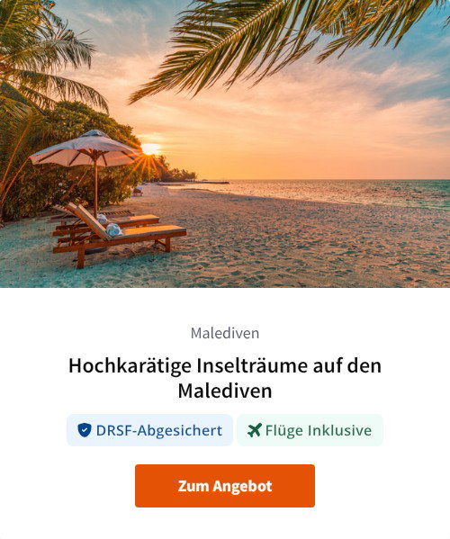 Hochkarätige Inselträume auf den Malediven