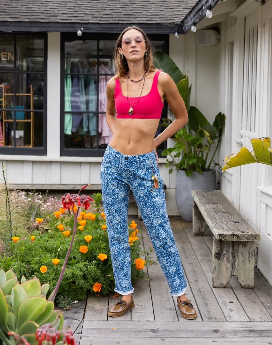 Image of Carson Jean: Indigo Floral