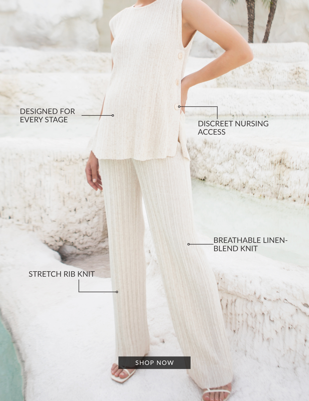 Collette Linen Knit Set