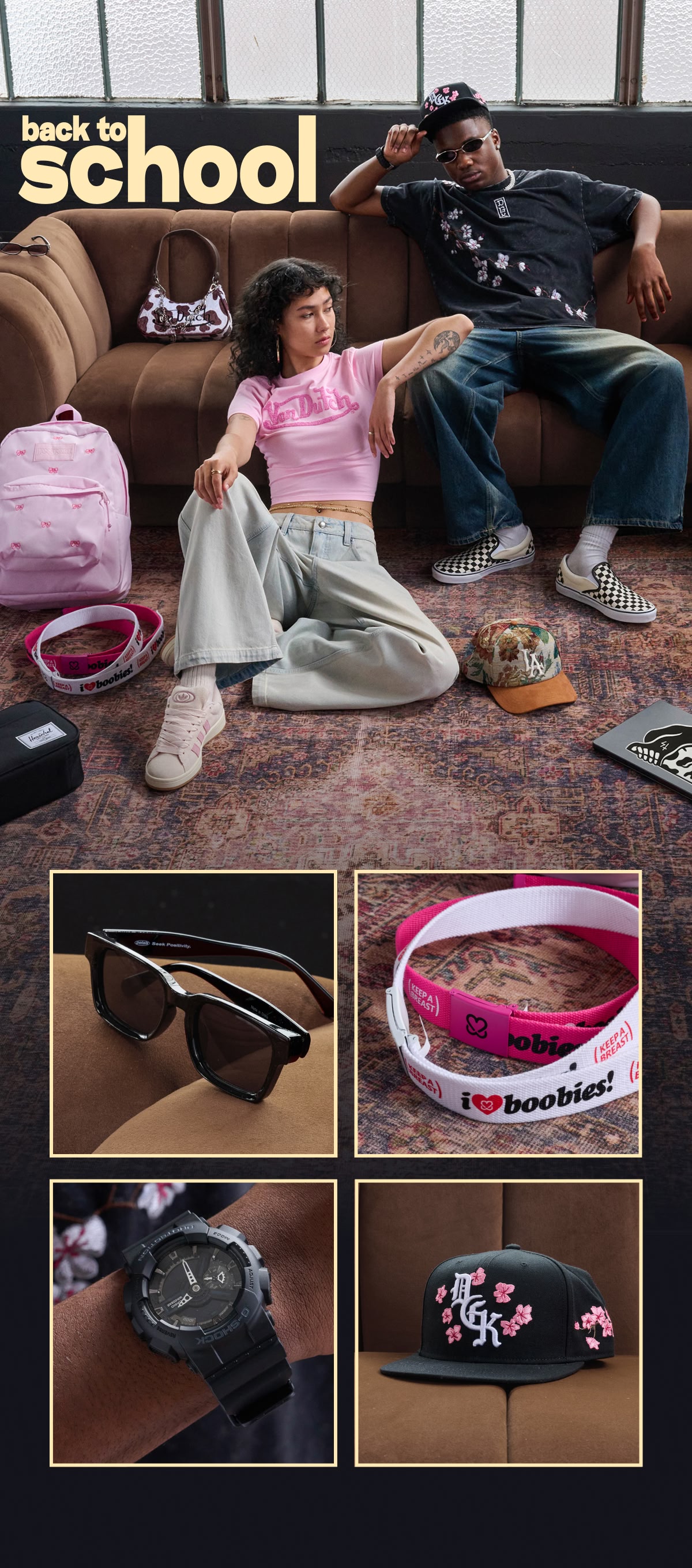 Shop Back to School, featuring jeans, tees, hoodies and more