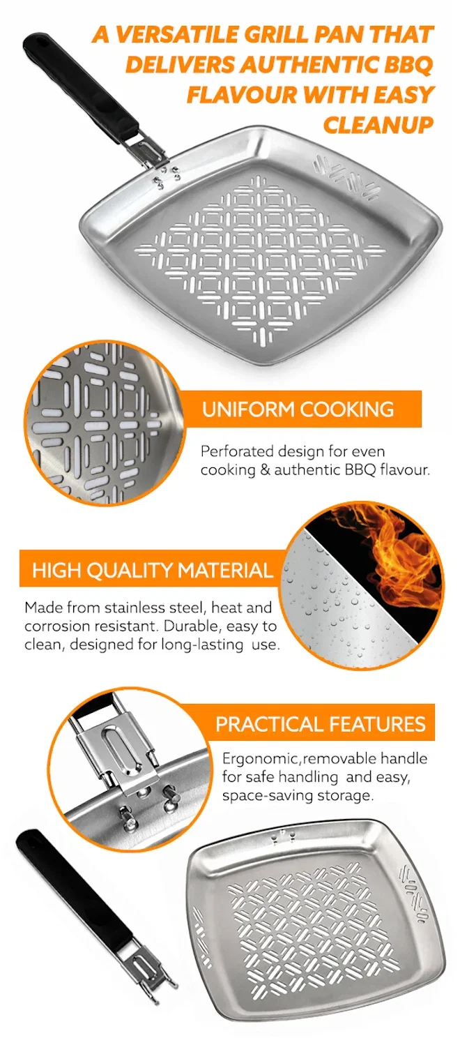 A versatile grill pan that delivers authentic BBQ flavour