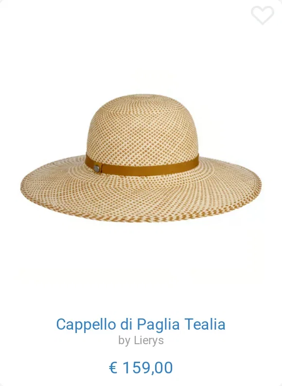 Cappello di Paglia Tealia by Lierys