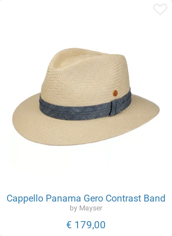 Cappello Panama Gero Contrast Band by Mayser