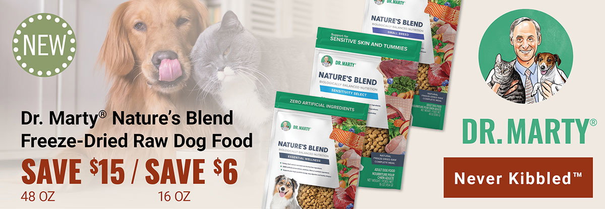 Save on Dr. Marty Nature's Blend Freeze-Dried Raw Dog Food