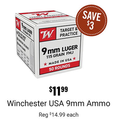 $11.99 Winchester USA 9mm Ammo
