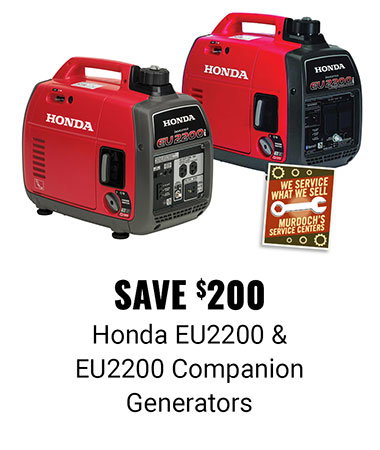 Save $200 Honda EU2200 and EU2200 Companion Generators