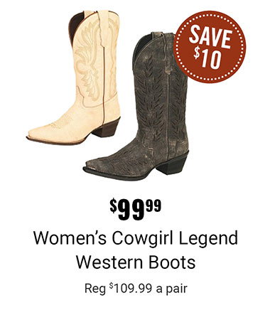$99.99 Women's Cowgirl Legend Western Boots
