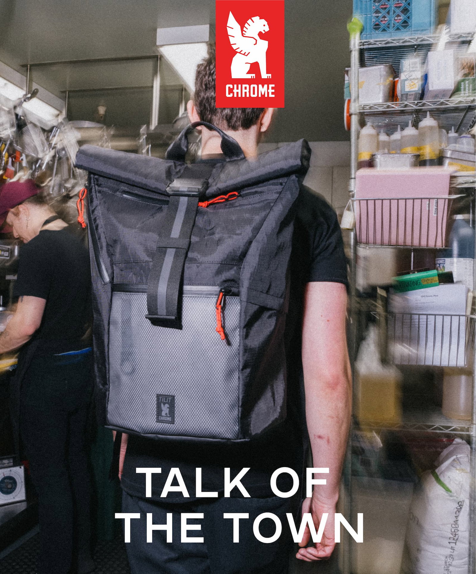 The Tilit Chef Pack 29L Backpack with a Knife Roll