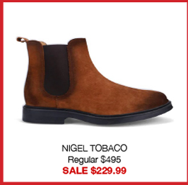 NIGEL TOBACO Regular $495 SALE $229.99