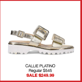 CALLIE PLATINO Regular $545 SALE $249.99