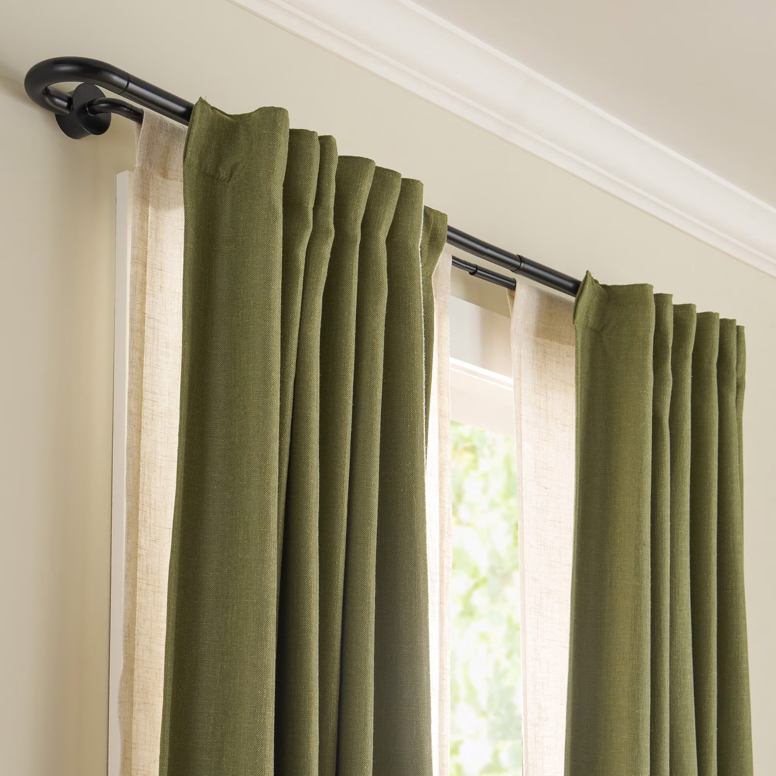 Double Curtain Rods
