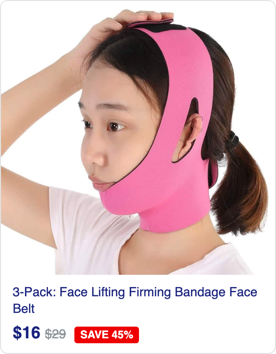 3-Pack: Face Lifting Firming Bandage Face Belt