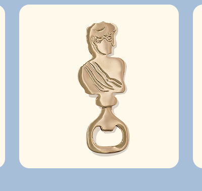 Gold Greek God Bottle Opener