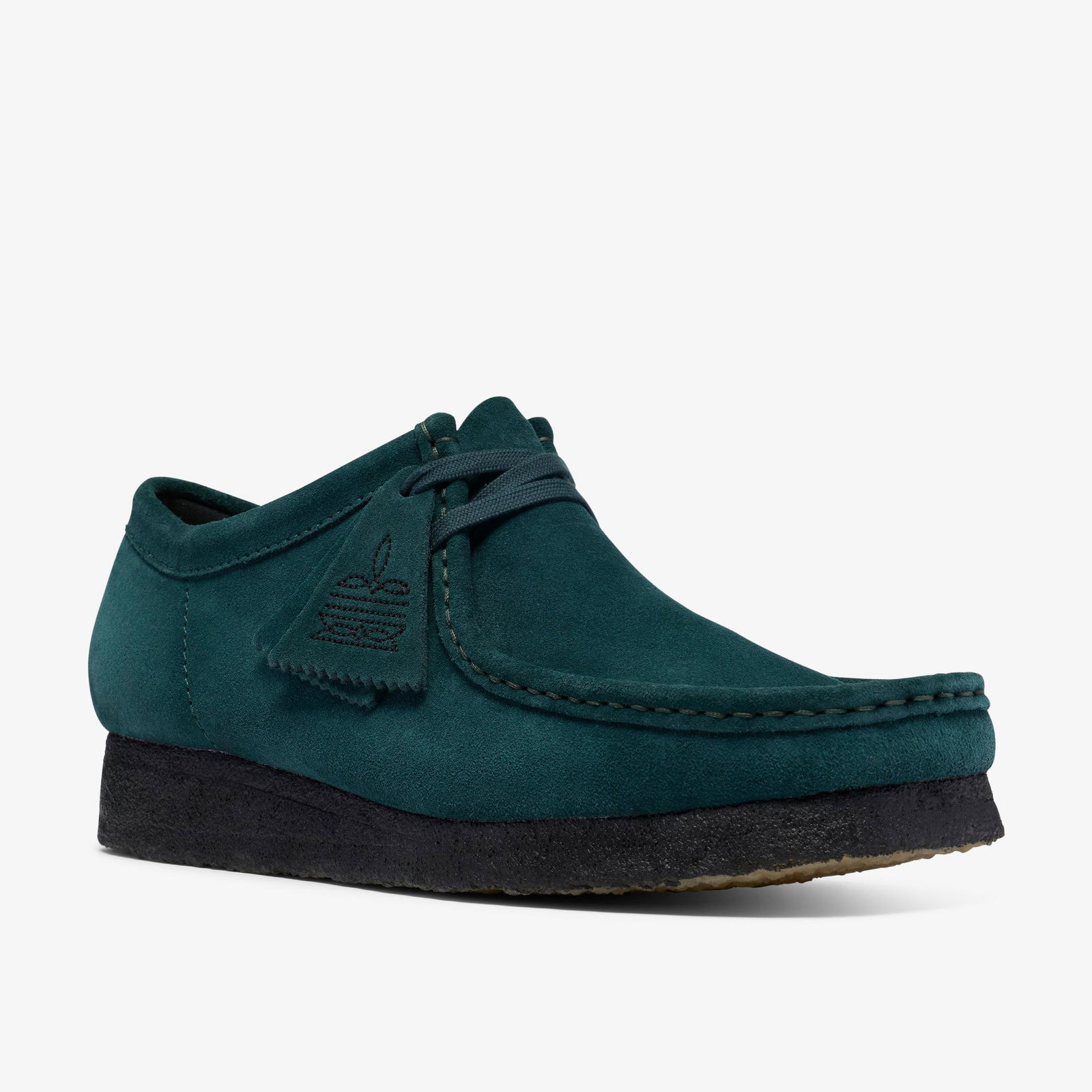 Shop Wallabee Dark Teal Suede