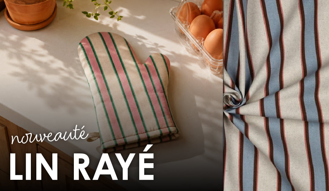 Nouveauté: lin rayé