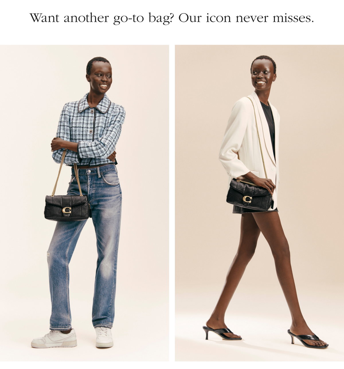 Want another go-to bag? Our icon never misses.