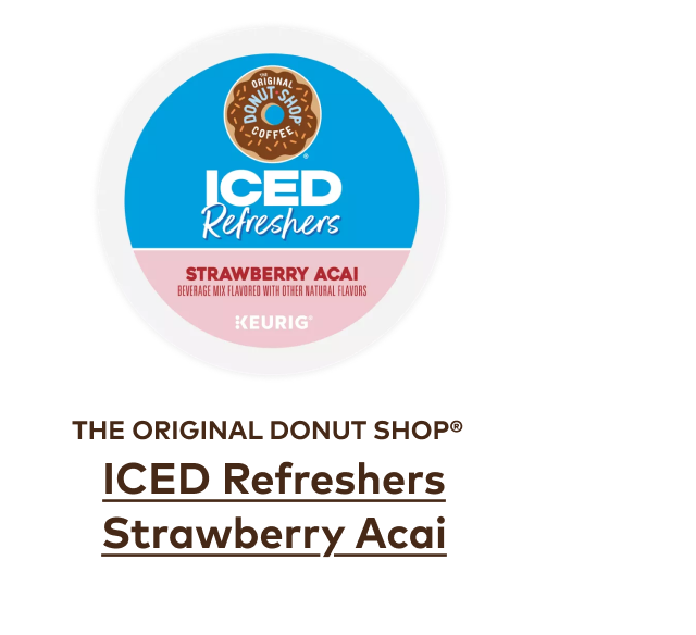 The Original Donut Shop® Strawberry Acai Iced Refresher