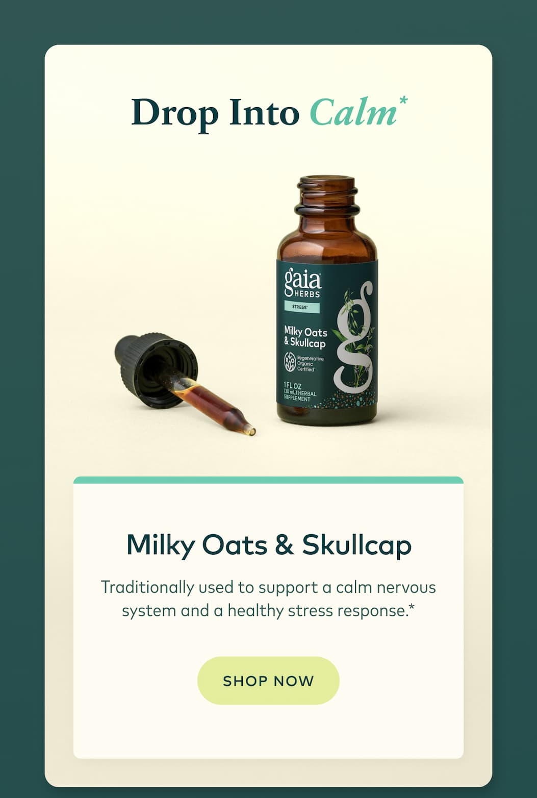 Milky Oats & Skullcap
