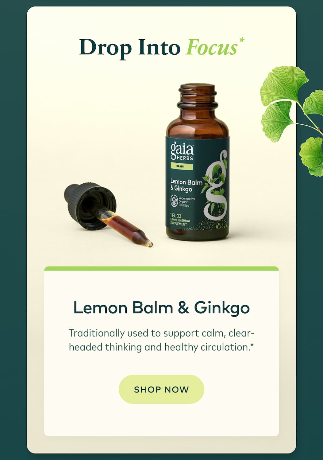 Lemon Balm & Ginkgo