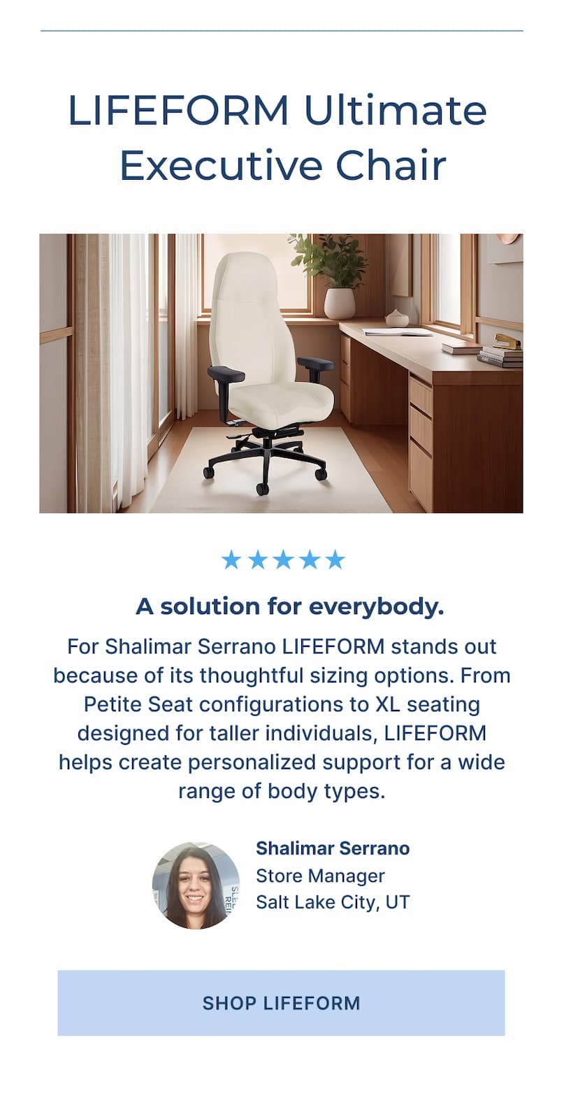 Lifeform Ultimate executive chair