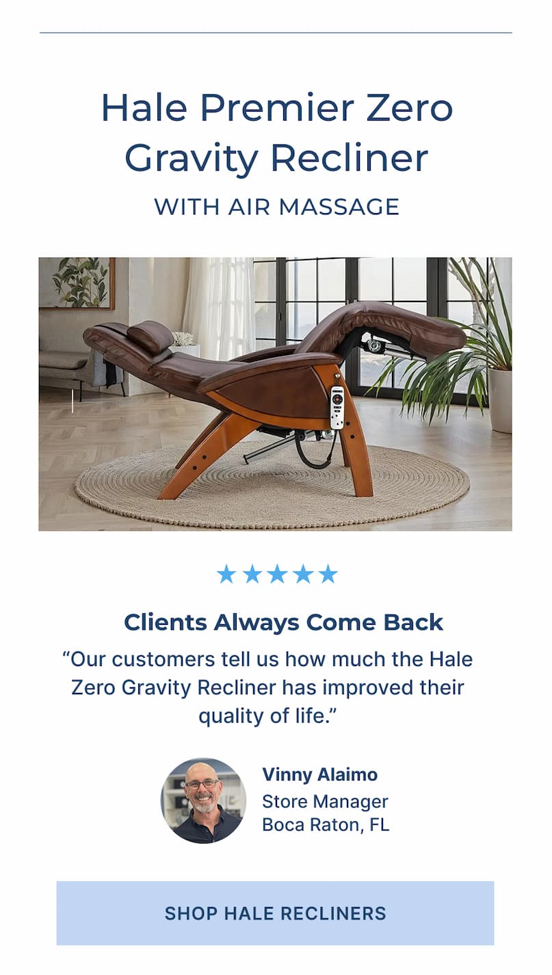 Hale premier zero gravity recliner