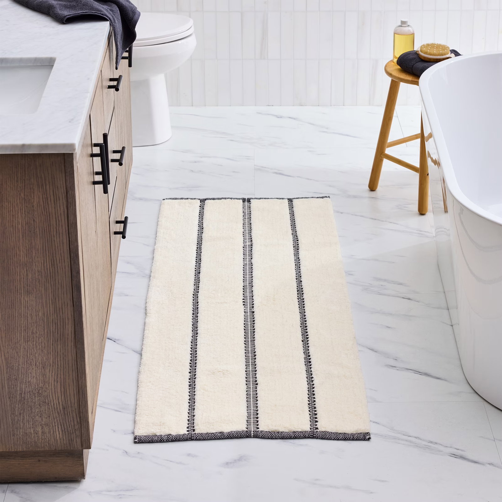 Stripe Bath Runner