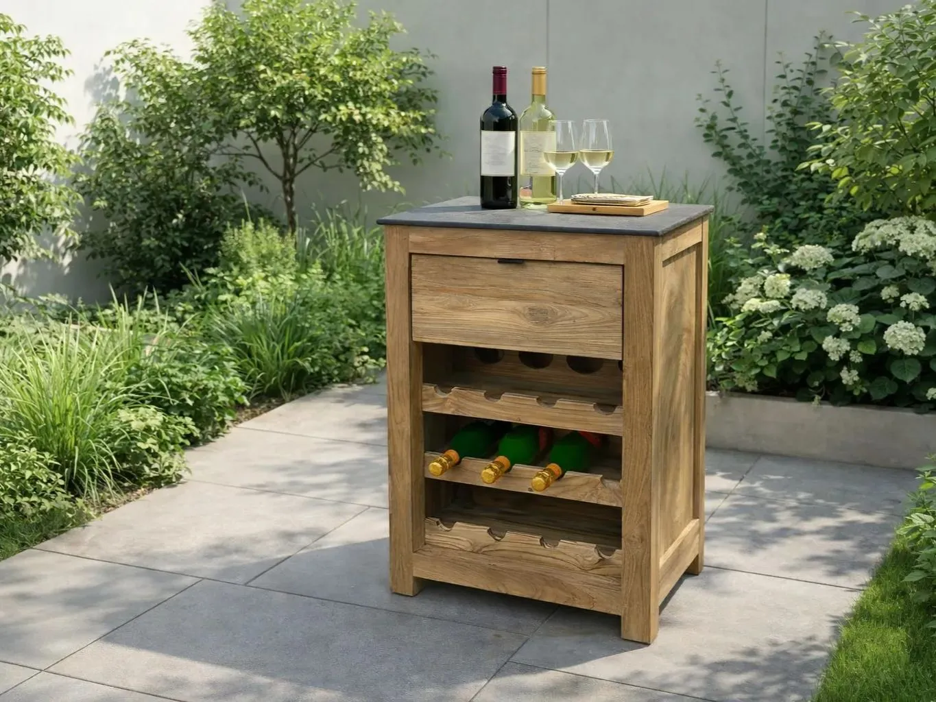 Image of Wine Cabinet Kitchen Unit | Bari