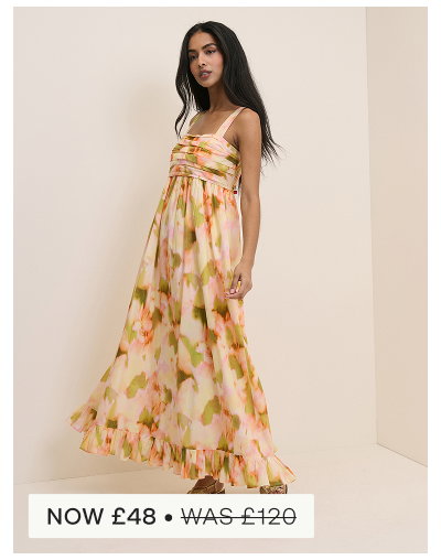 Abstract Floral Sunira Maxi Dress