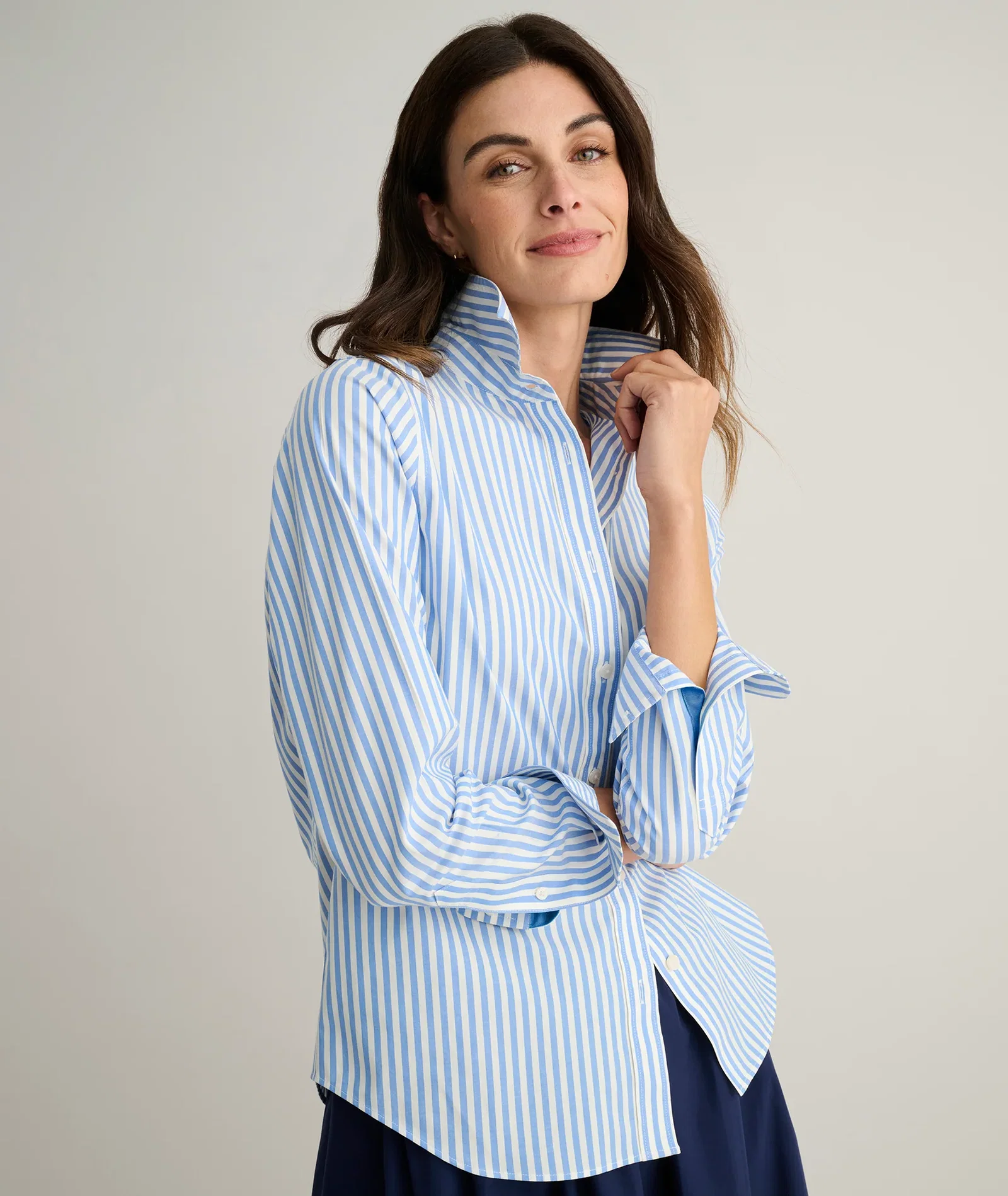 Image of Wrinkle-Free Classic Fit Isabella Shirt